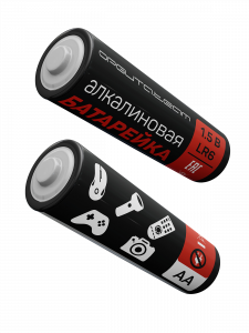 Батарейки алкалиновые пальчиковые AA/LR06, 1.5V, 8шт. Орбита